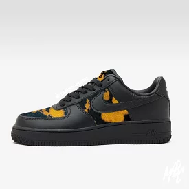 Acid Wash Denim - Air Force 1 Black Custom