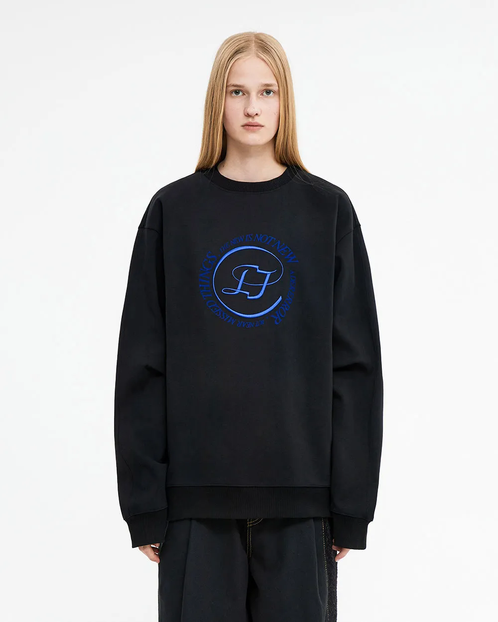 ADERERROR  |Unisex Street Style Long Sleeves Plain Cotton Oversized Logo