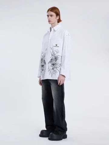 Aelfric Eden  |Unisex Long Sleeves Cotton Oversized Shirts