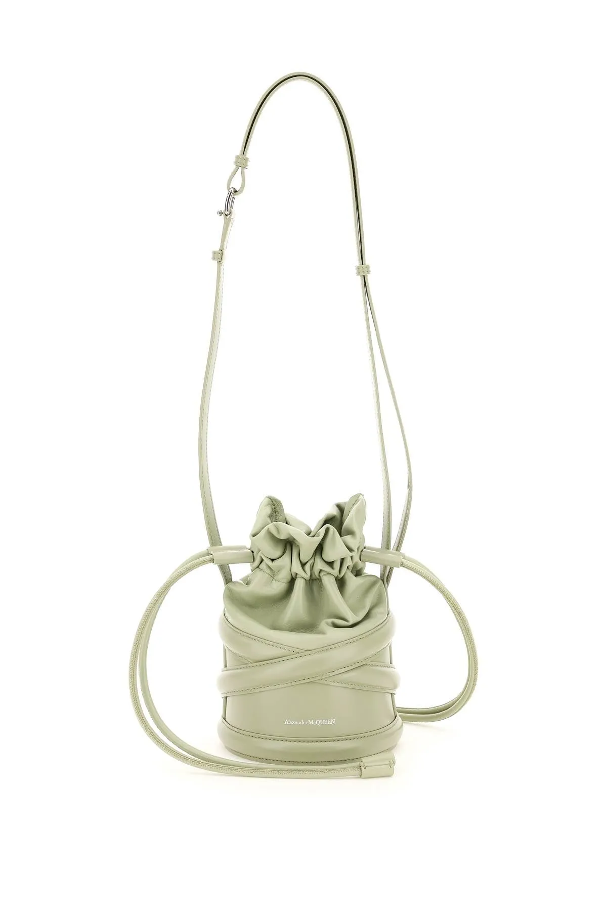 Alexander McQueen Logo Detailed Drawstring Bucket Bag