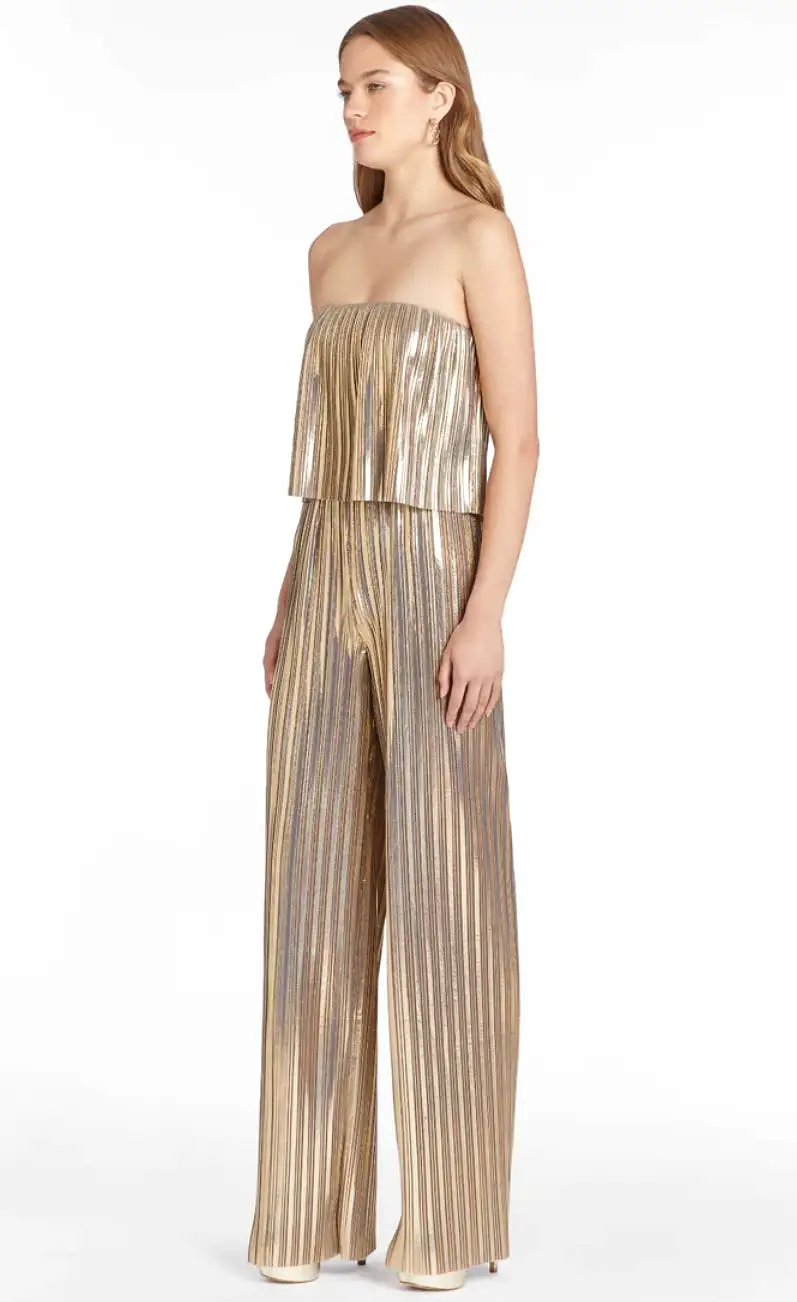 Amanda Uprichard - Collina Jumpsuit - Gold