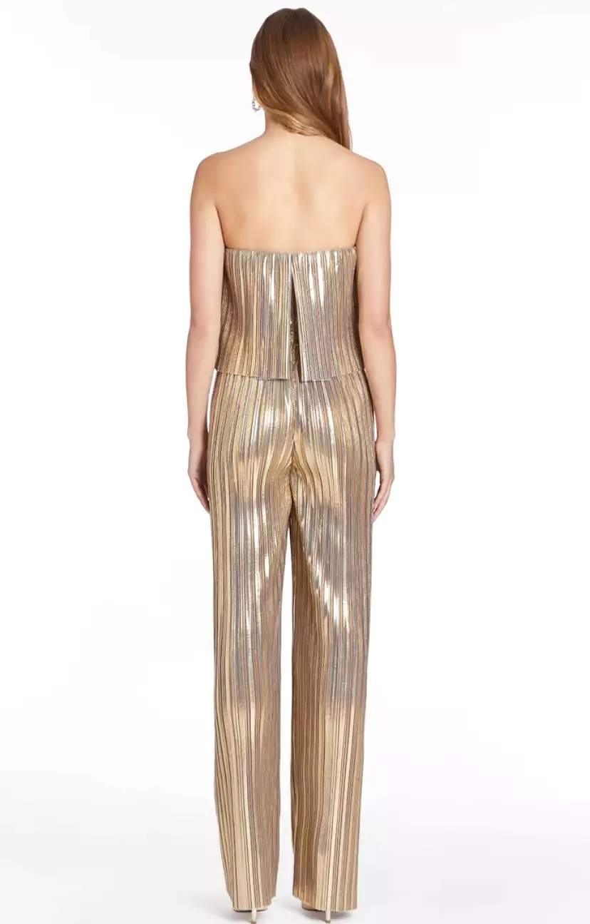 Amanda Uprichard - Collina Jumpsuit - Gold