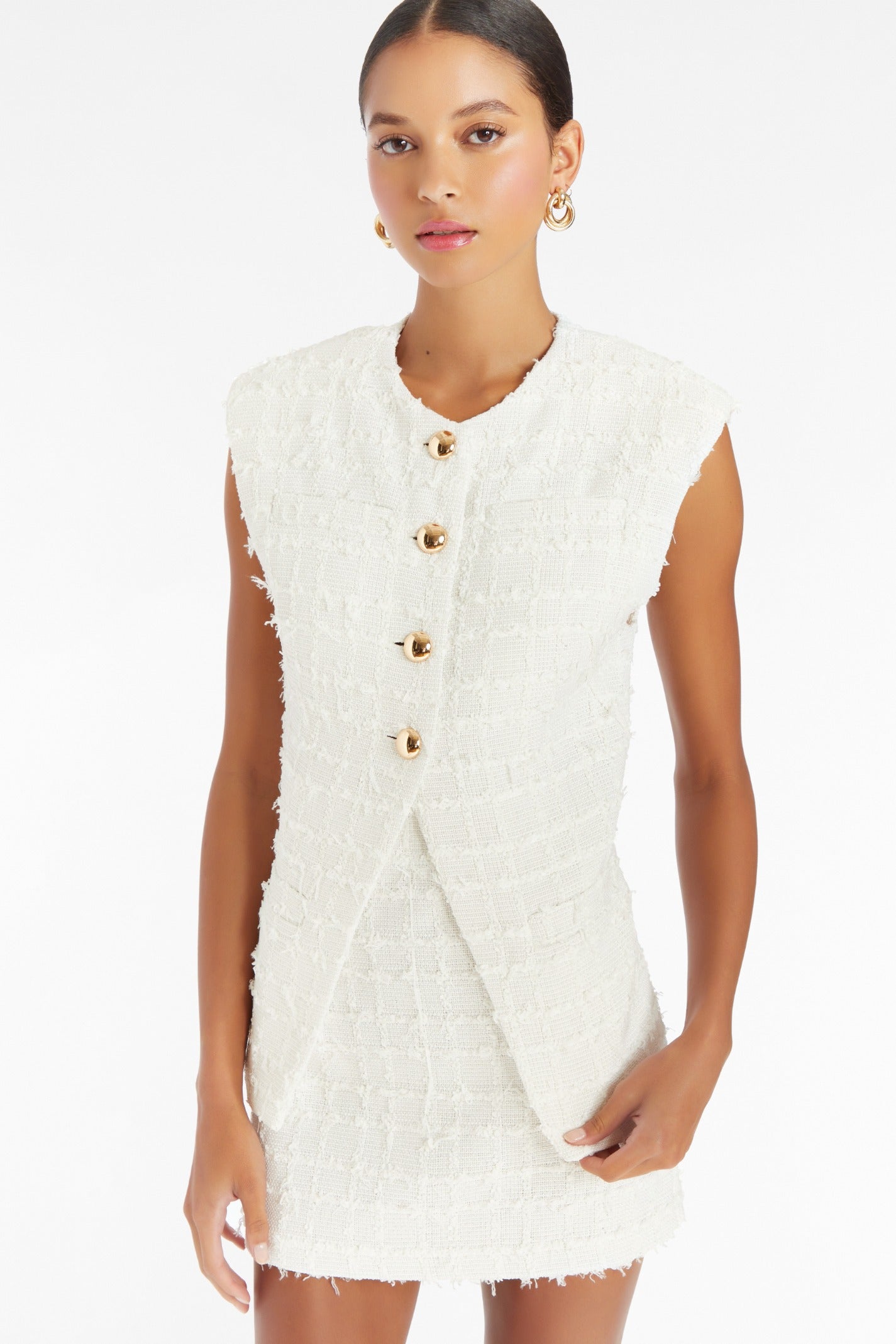 Amanda Uprichard - Hughes Vest - White