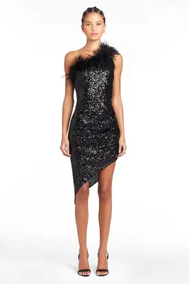 Amanda Uprichard - Kieran Dress In Sequin - Black