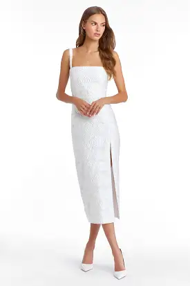 Amanda Uprichard - Monica Dress In Jacquard - White