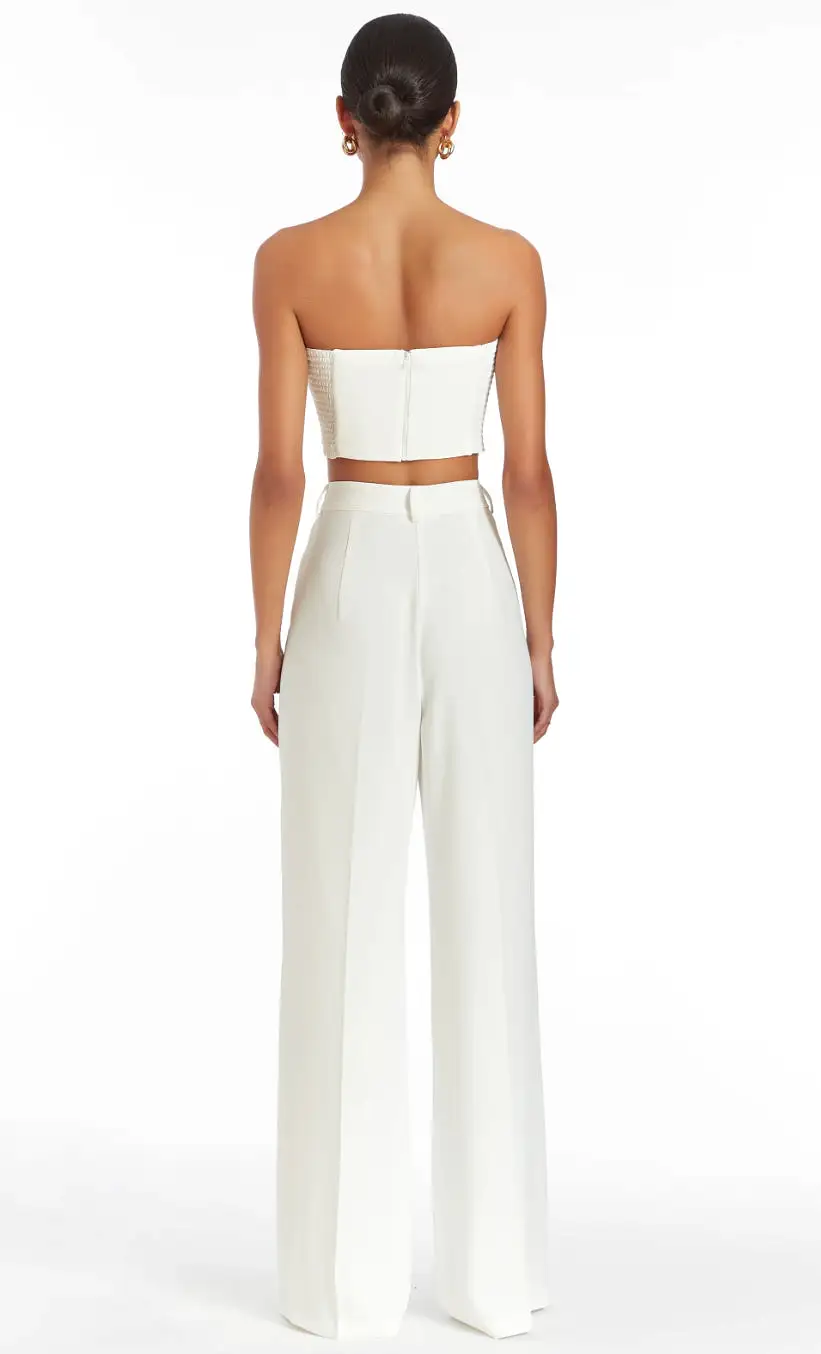 Amanda Uprichard - Sabine Crop Top - Ivory