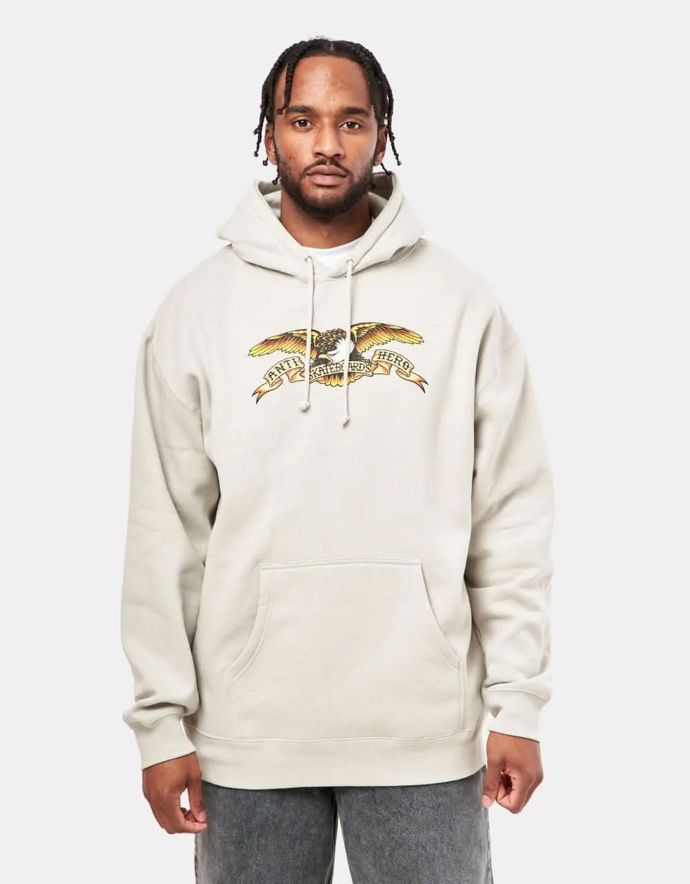 Anti Hero Eagle Pullover Hoodie - Smoke/Multi