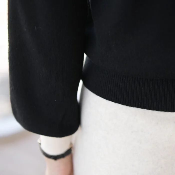 BADDIARY  |Casual Style Bi-color Long Sleeves Plain Office Style