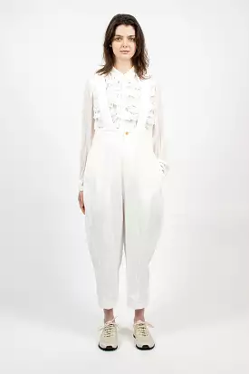 Balloon Brace Pant White