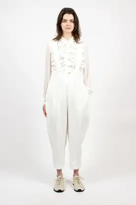 Balloon Brace Pant White