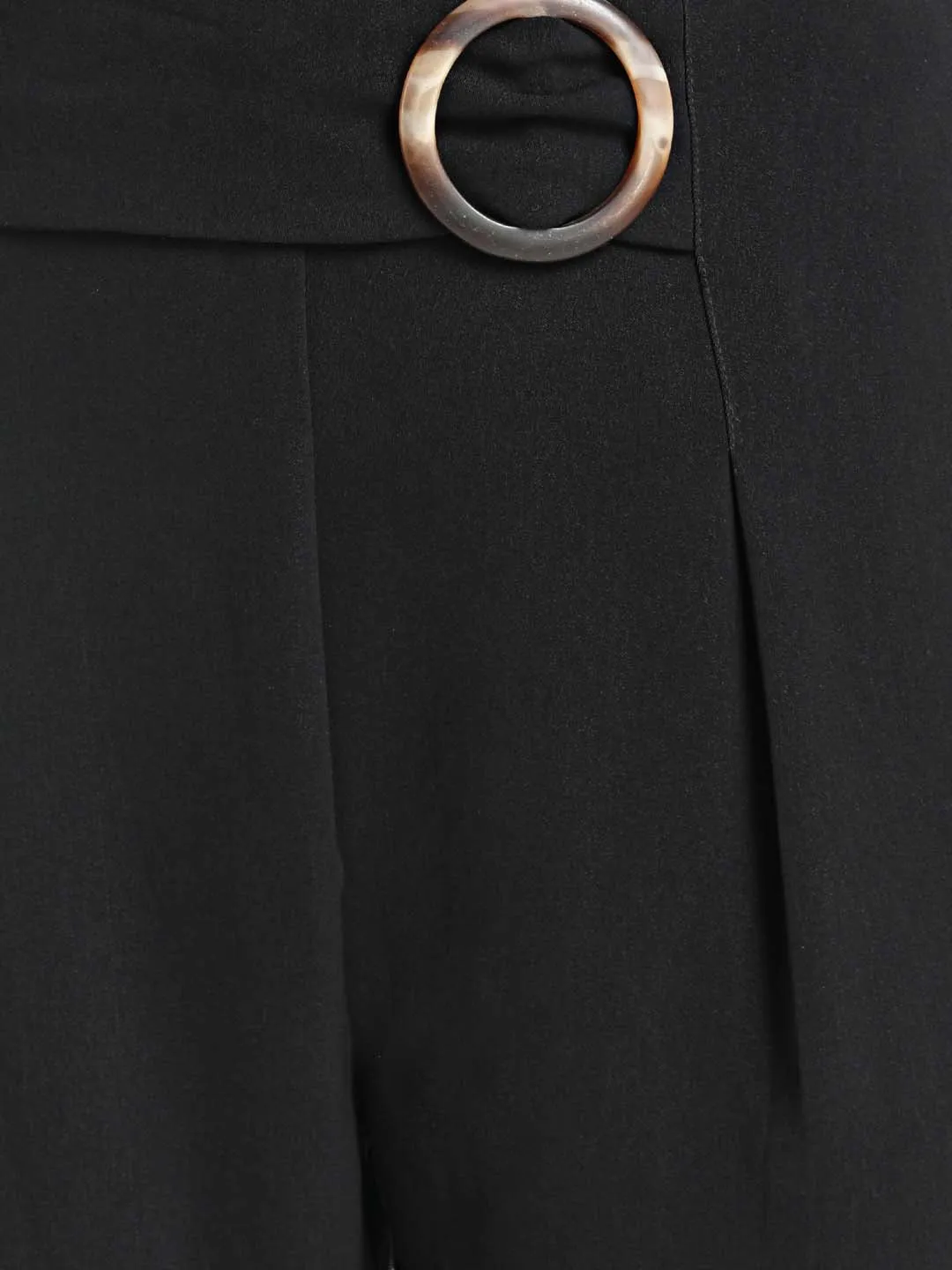 Black Trouser With Ring At Front