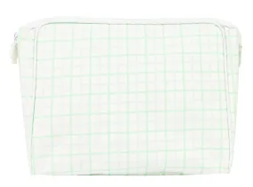 Blue and Green Windowpane Go Bag- Large