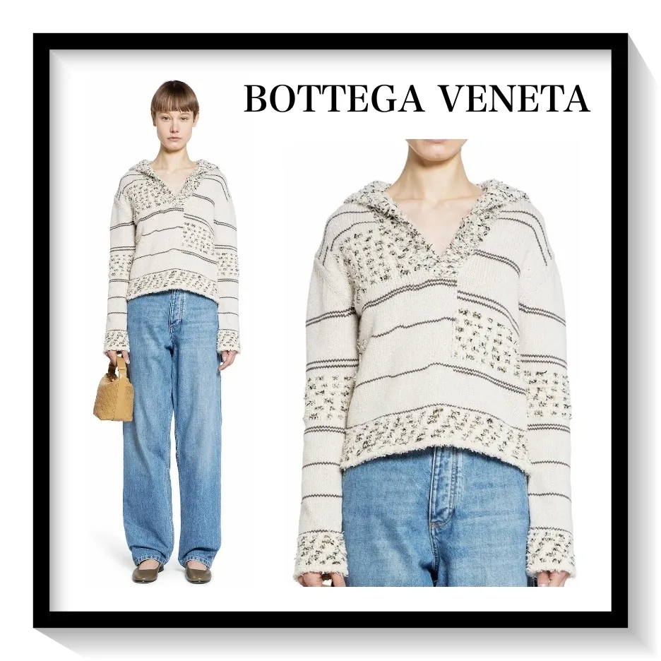 BOTTEGA VENETA  |Wool V-Neck Long Sleeves V-neck & Crew neck