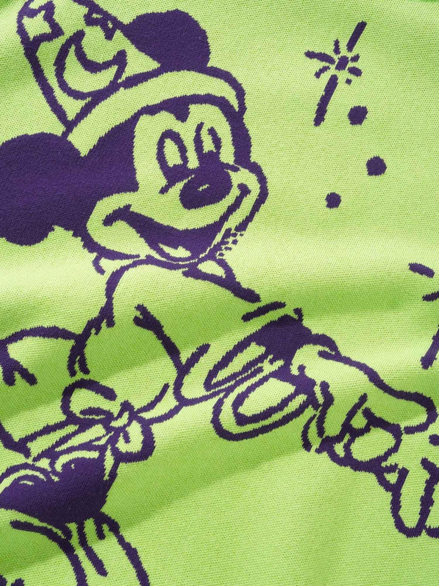 Butter Goods x Disney Cinema Knit Sweater - Washed Lime