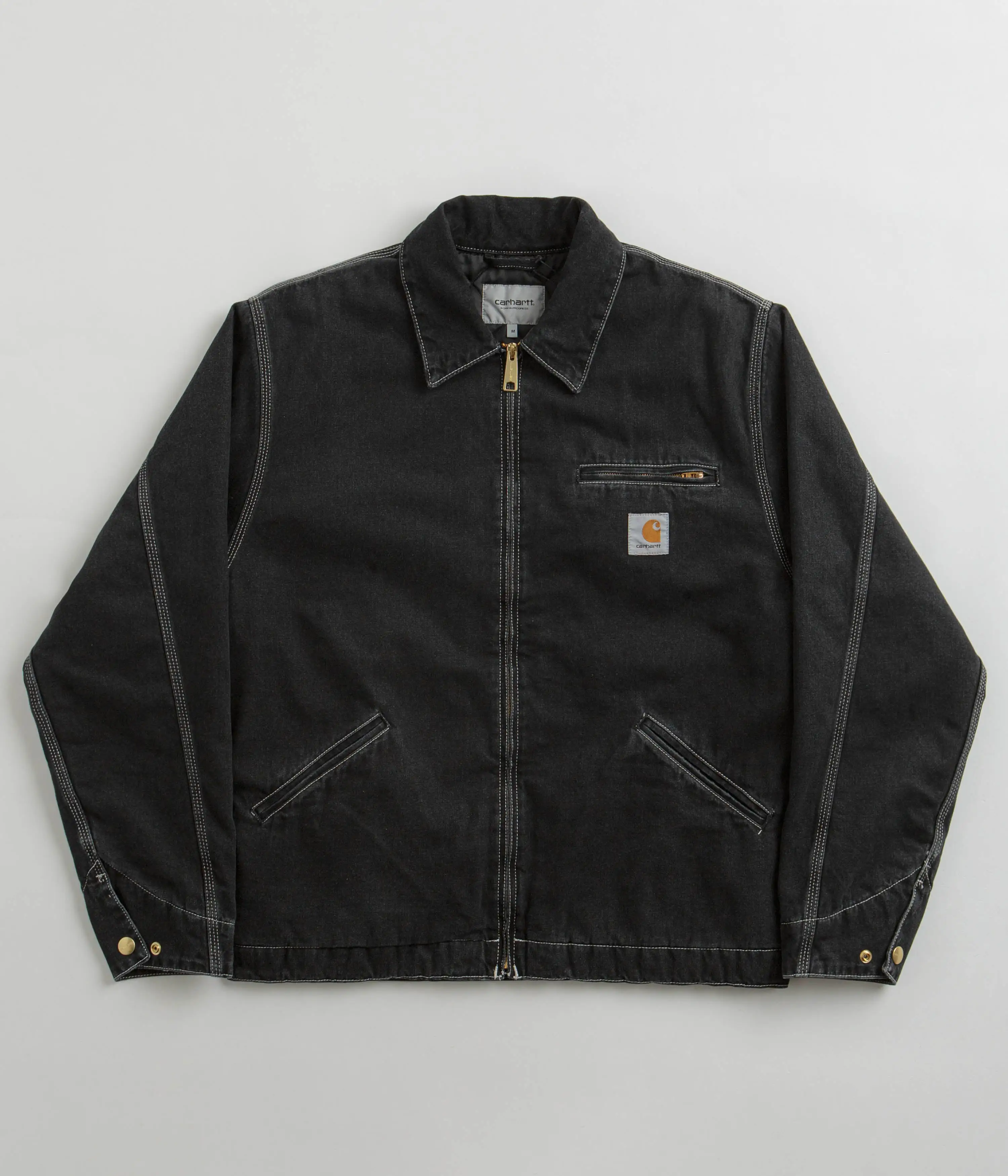 Carhartt OG Detroit Jacket - Black Stone Wash