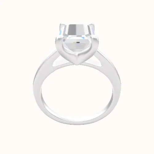 Cathedral Engagement Ring With Four Prong Head