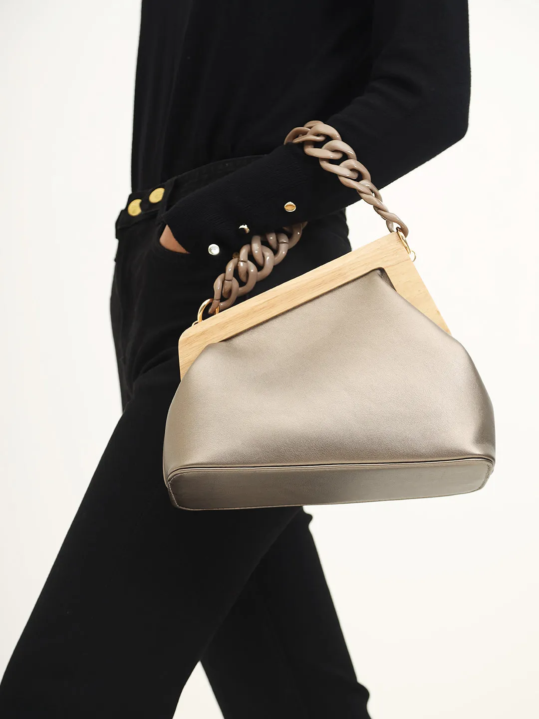 Chic Asymmetric Clutch Bag