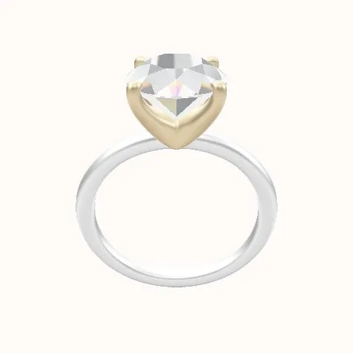 Classic Solitaire Engagement Ring With Four Prong Head