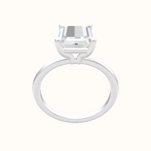 Classic Solitaire Engagement Ring With Standard Four Prong Head