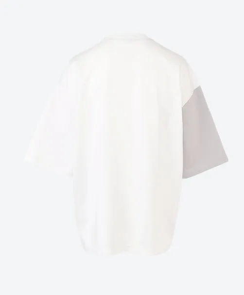 COMME des GARCONS  |Blended Fabrics U-Neck Bi-color Short Sleeves Designers