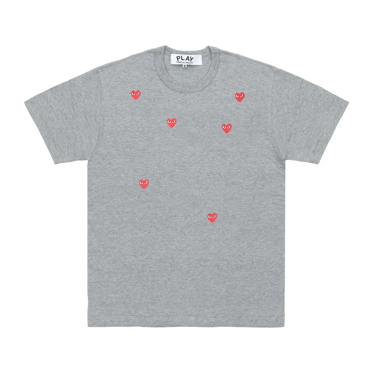 COMME des GARCONS  |Crew Neck Heart Unisex Street Style Cotton Short Sleeves