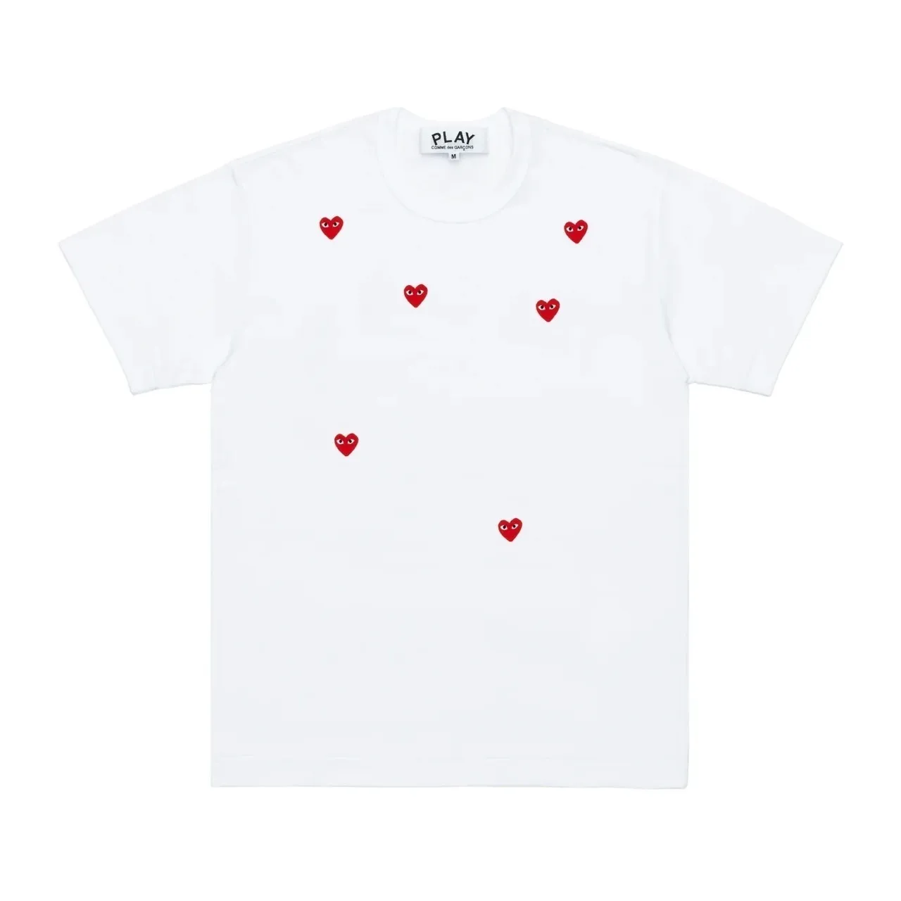 COMME des GARCONS  |Crew Neck Heart Unisex Street Style Cotton Short Sleeves