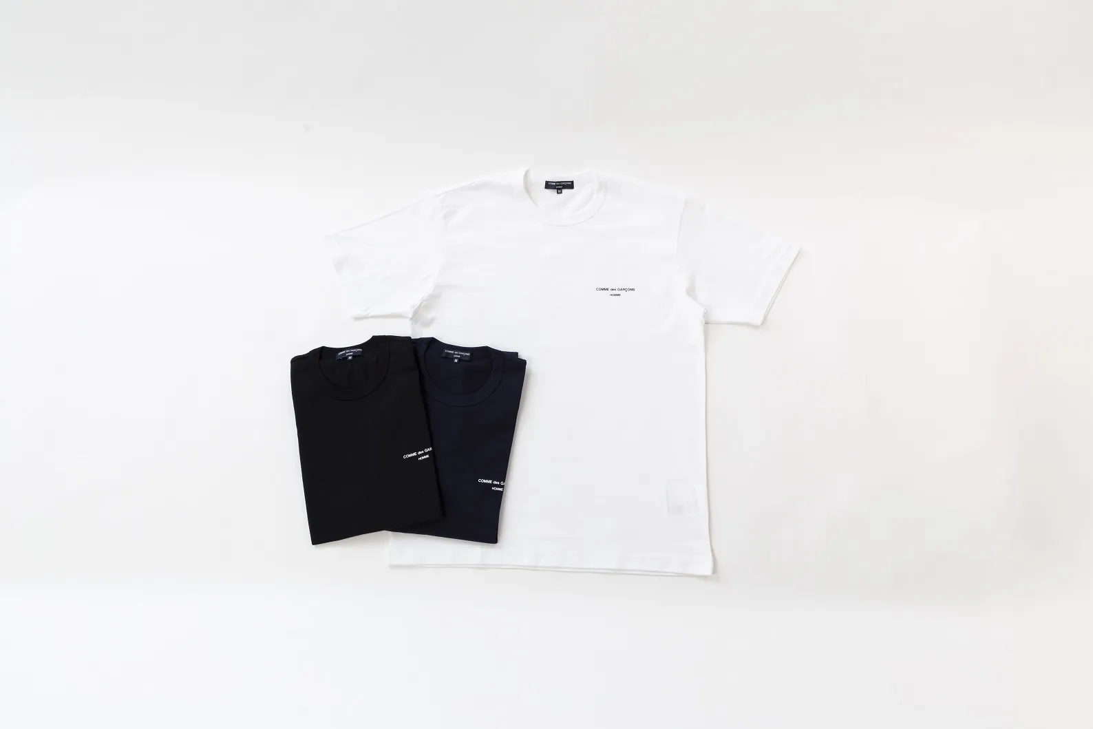 COMME des GARCONS  |Crew Neck Plain Short Sleeves Logo Designers