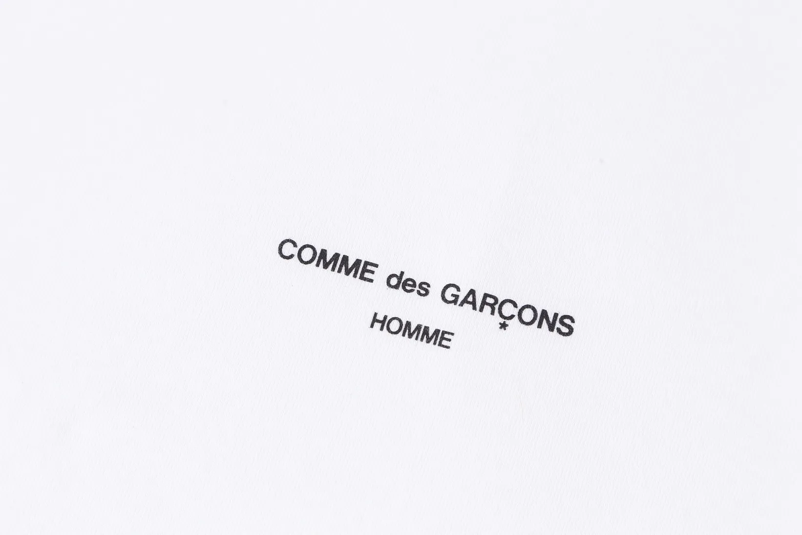 COMME des GARCONS  |Crew Neck Plain Short Sleeves Logo Designers