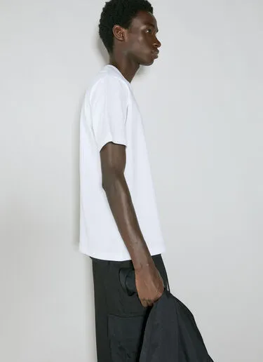 COMME des GARCONS  |Crew Neck Street Style Cotton Short Sleeves Logo Designers