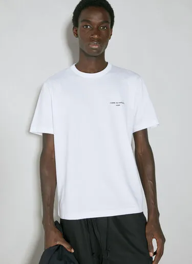 COMME des GARCONS  |Crew Neck Street Style Cotton Short Sleeves Logo Designers