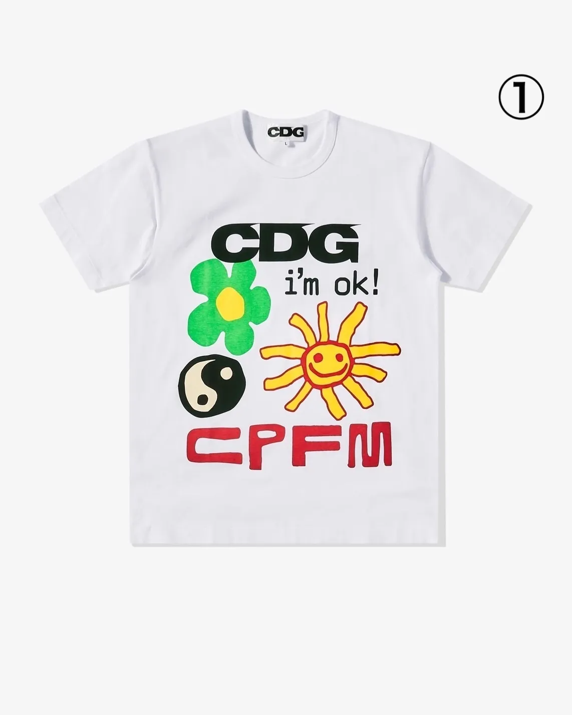 COMME des GARCONS  |Crew Neck Unisex Street Style Collaboration Cotton