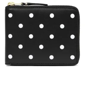 Comme des Garcons Polka Dots Wallet - Black