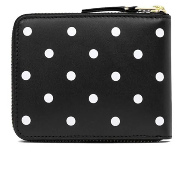 Comme des Garcons Polka Dots Wallet - Black