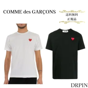 COMME des GARCONS  |Street Style Plain Cotton Short Sleeves Logo Designers