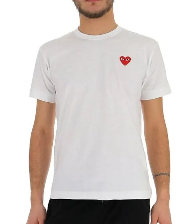 COMME des GARCONS  |Street Style Plain Cotton Short Sleeves Logo Designers