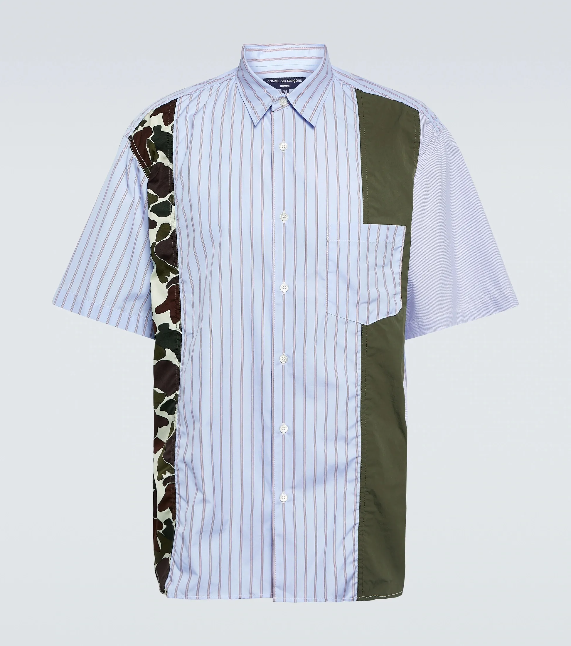 COMME des GARCONS  |Stripes Leopard Patterns Street Style Cotton Short Sleeves