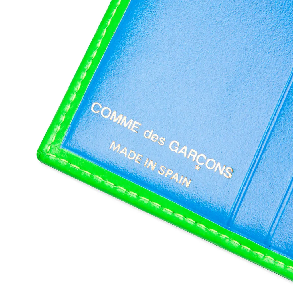 Comme des Garcons Super Fluo Wallet - Green/Orange