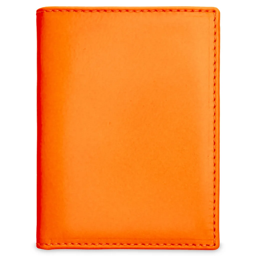 Comme des Garcons Super Fluo Wallet - Light Orange/Pink