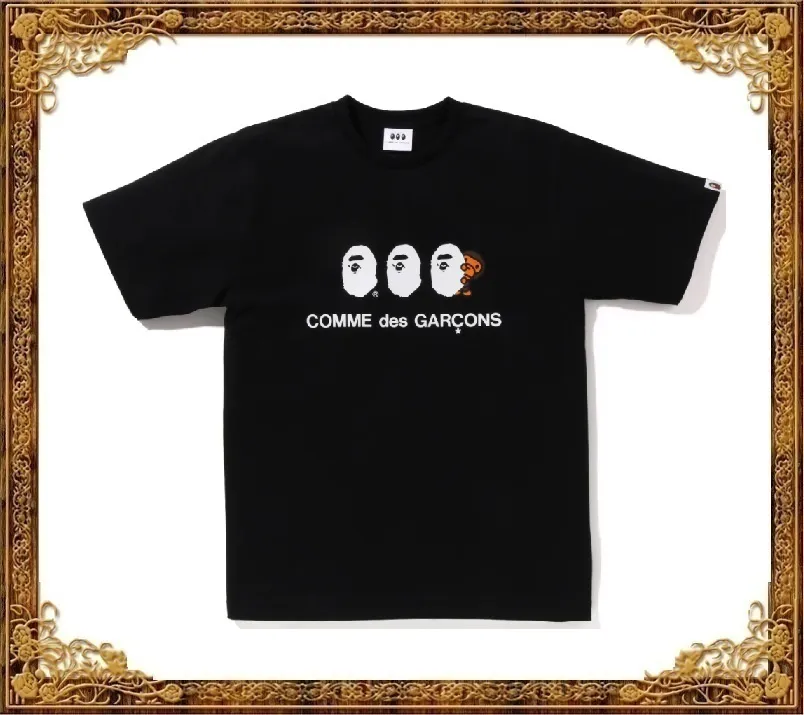 COMME des GARCONS  |Unisex Street Style Collaboration Cotton Logo Designers