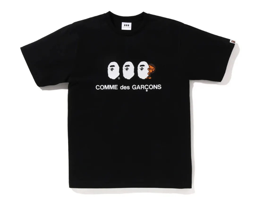 COMME des GARCONS  |Unisex Street Style Collaboration Cotton Logo Designers