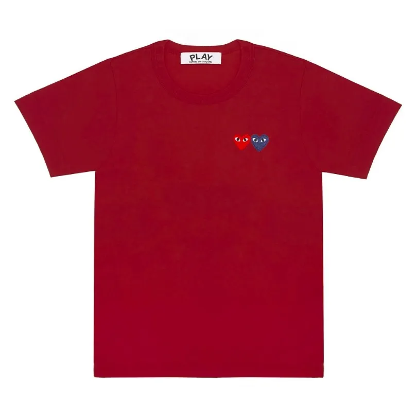 COMME des GARCONS  |Unisex Street Style U-Neck Plain Cotton Short Sleeves Logo