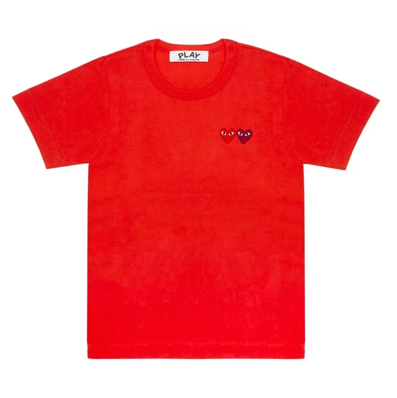 COMME des GARCONS  |Unisex Street Style U-Neck Plain Cotton Short Sleeves Logo