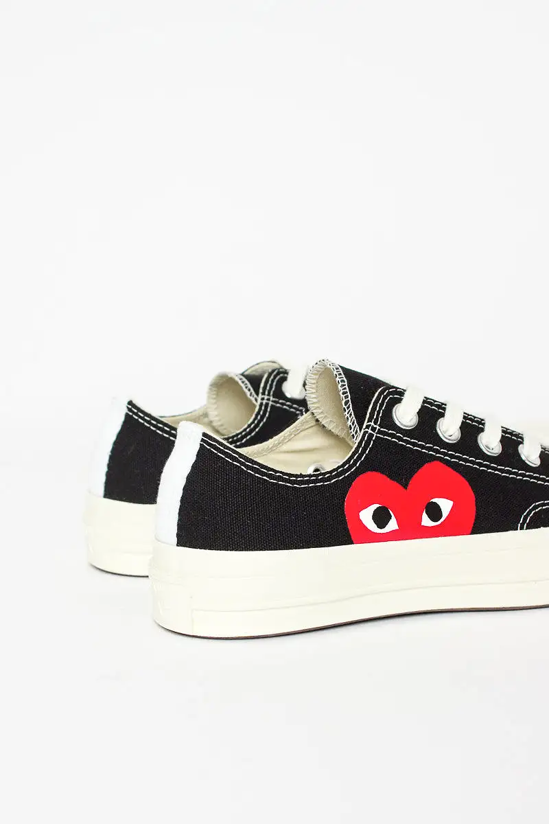 Comme Des Garons PLAY X Chuck Taylor 1970s Ox Black