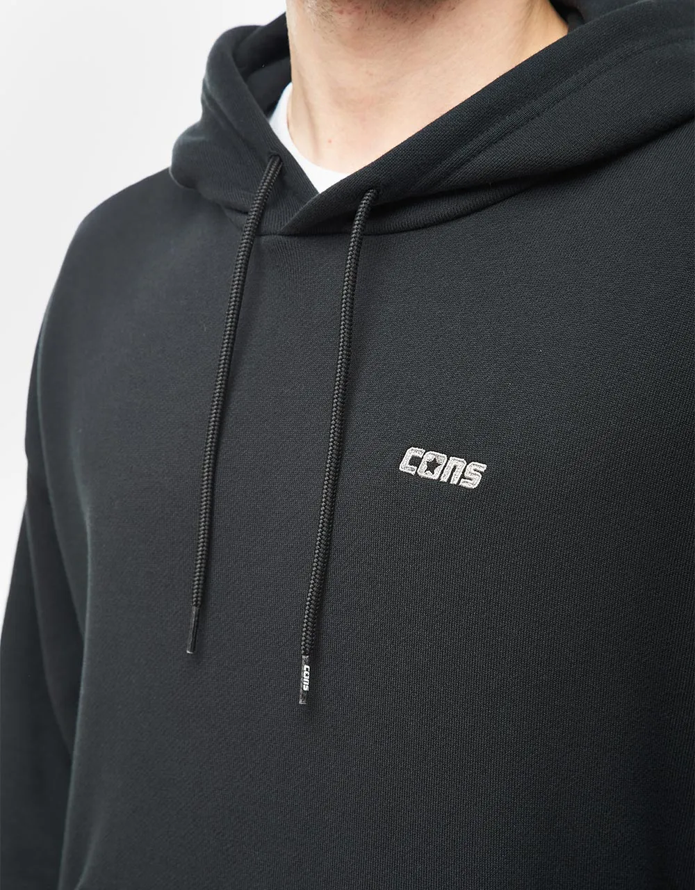 Converse Cons Premium Loose-Fit Pullover Hoodie - Converse Black