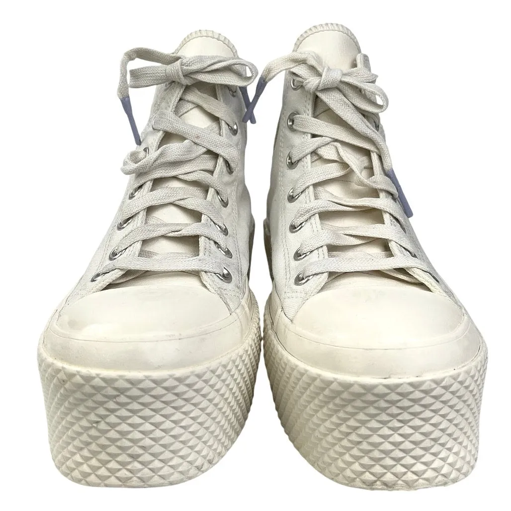 Converse Lift 2X Platform High We Are Stronger Together White Sneakers Shoes 9