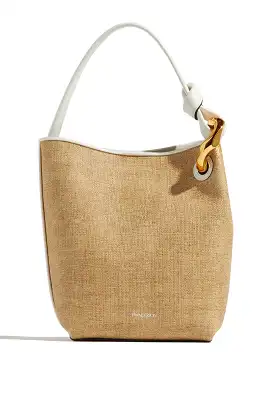 Corner Bucket Bag in Sand