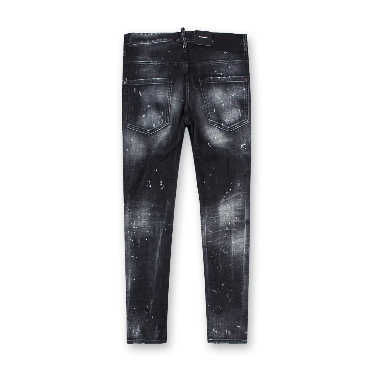 DSQUARED2 - Black Powder Zip Wash Skater Jeans in Grey