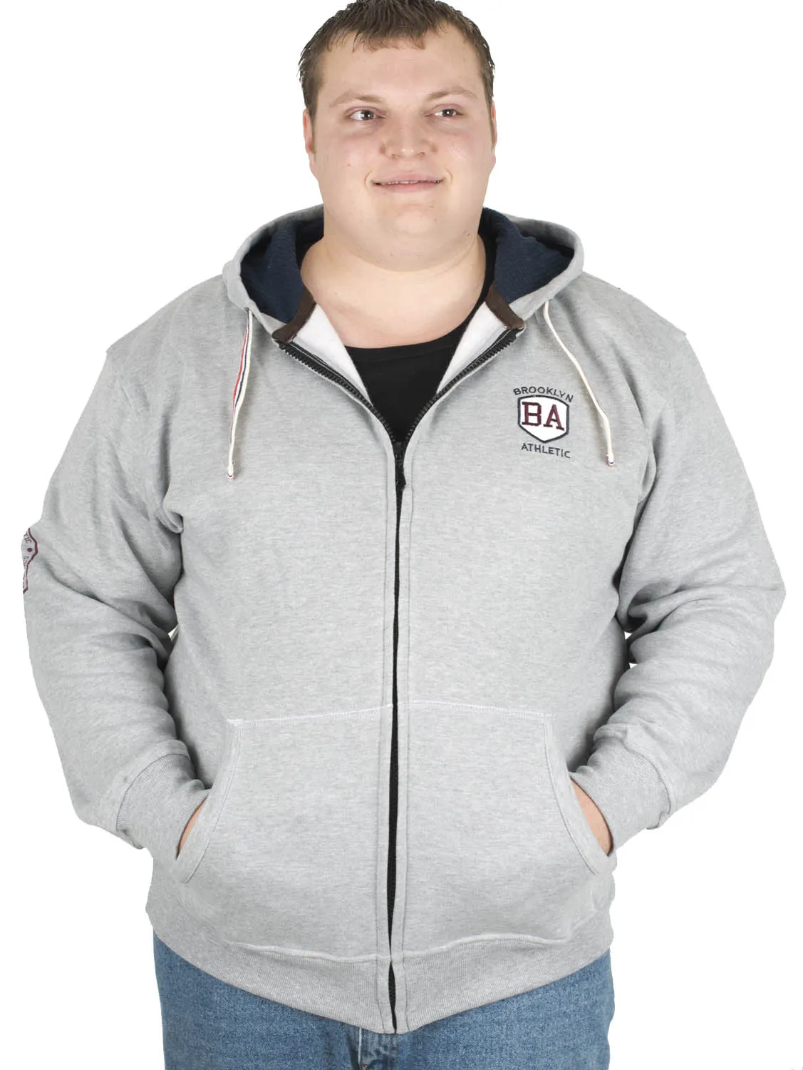 Ed Baxter Brooklyn Sport Zip Hoody - Grey