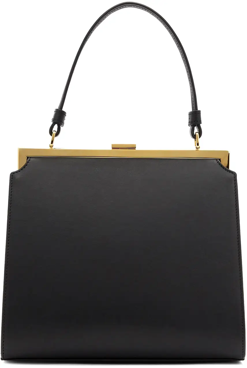 Elegant Bag Vegetable Tanned, Black