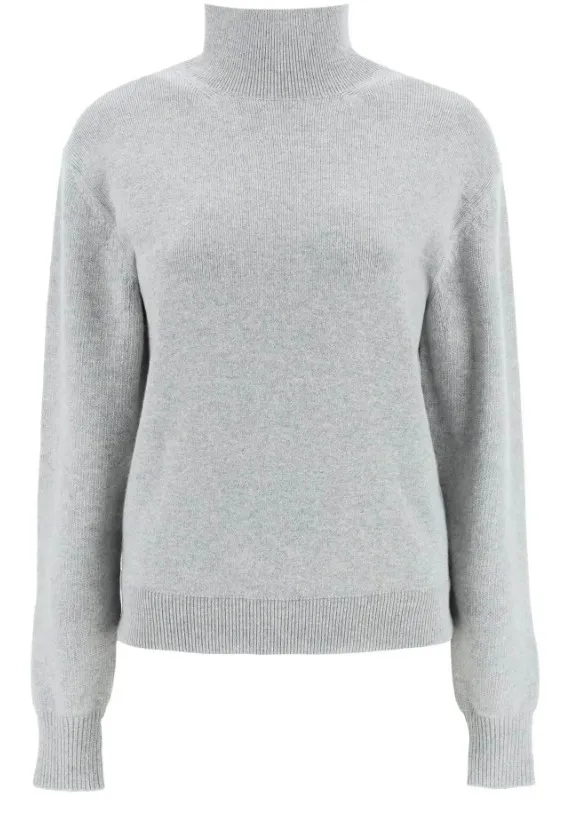 FENDI  |Wool Street Style Long Sleeves Logo V-neck & Crew neck